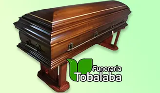 Ataúd del plan Servicio Premium – Funeraria Tobalaba, Santiago